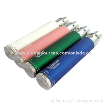 1,100mAh Vision Spinner eGo Batteries, RoHS and CE Marks, 3.3-4.8V Variable Voltage